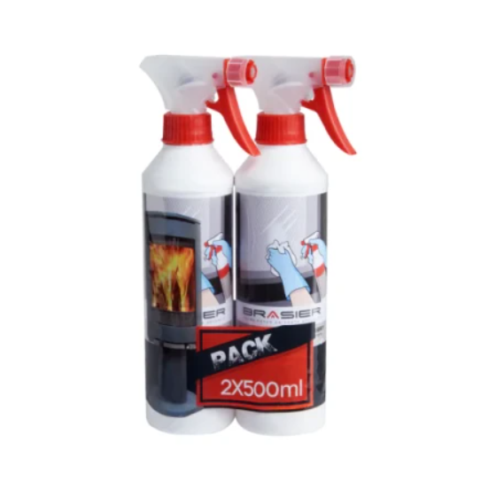 Nettoyant de vitre pour poêle et cheminée Joncoux 2 x 500 ml - 001806