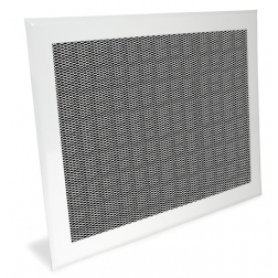 Grille d'air chaud blanc Joncoux décompression de la hotte 330 x 250 - 094008