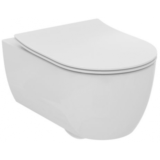 Pack WCcuvette suspendue Ideal Standard Blend Curve AquaBlade et abattant T534901