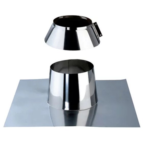 Solin toit plat avec embase plomb et collet pour DP Tubest