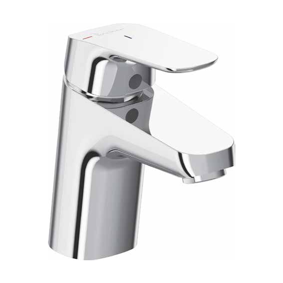 Mitigeur lavabo monotrou Ch3 Okyris Porcher à tirette et bonde métal - D0571AA