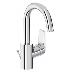 Mitigeur lavabo monotrou bec haut Okyris Porcher à tirette et bonde - D0572AA