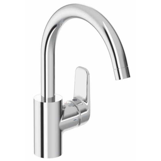 Mitigeur d'évier de cuisine Okyris Porcher orientable col de cygne - D0580AA