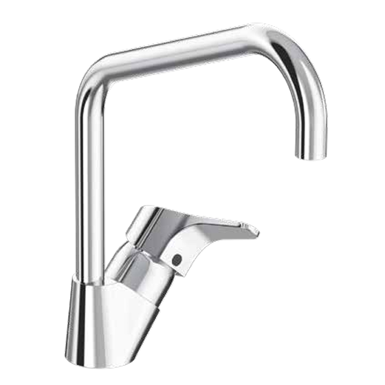 Mitigeur d'évier de cuisine Ulysse Porcher col de cygne en U - D0797AA