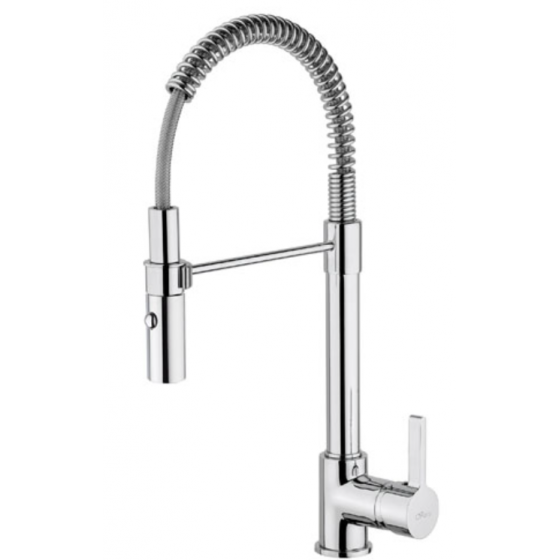 Mitigeur évier Paini France HOBY SPLIT chrome avec douchette - 92CR555H