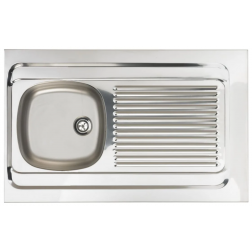 Évier de cuisine Moderna à poser en inox Lavelli 1 cuve