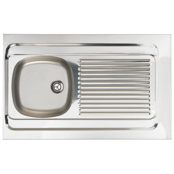 Évier de cuisine Moderna à poser en inox Lavelli 1 cuve