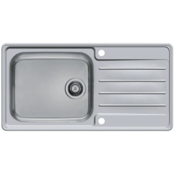 Évier de cuisine Moderna à encastrer inox Line Plus grande cuve 98 x 50 x 20