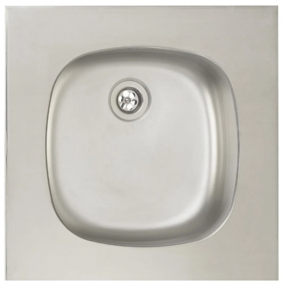 Évier de cuisine Moderna à encastrer inox Eco carré 47.5 x 47.5 - EECS047A02