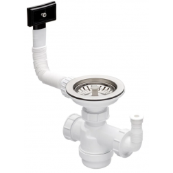 Vidage manuel complet Ø 9 cm évier Iseo 1 cuve avec trop plein - FCRV090P05
