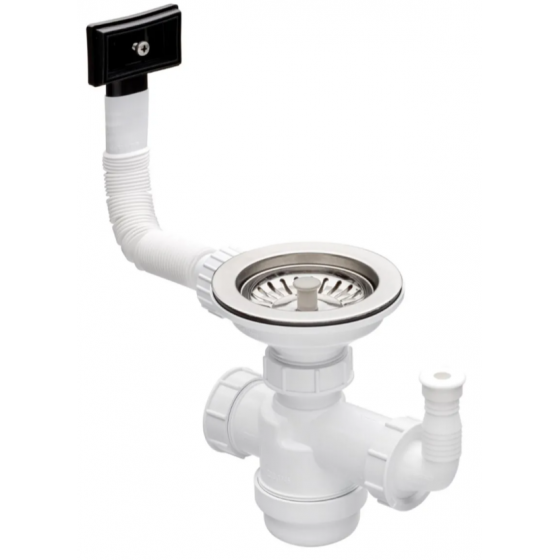 Vidage manuel complet Ø 9 cm évier Iseo 1 cuve avec trop plein - FCRV090P05