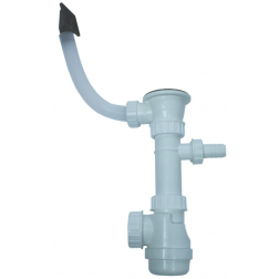 Vidage à chainette complet Ø 6 cm évier Lavelli 1 cuve avec trop plein - VID01C