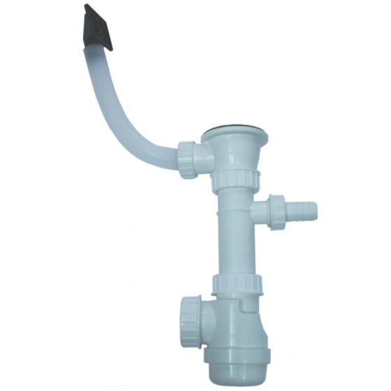 Vidage à chainette complet Ø 6 cm évier Lavelli 1 cuve avec trop plein - VID01C