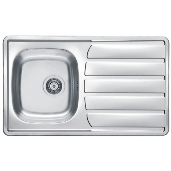 Évier de cuisine Moderna à poser en inox Zoom 1 cuve