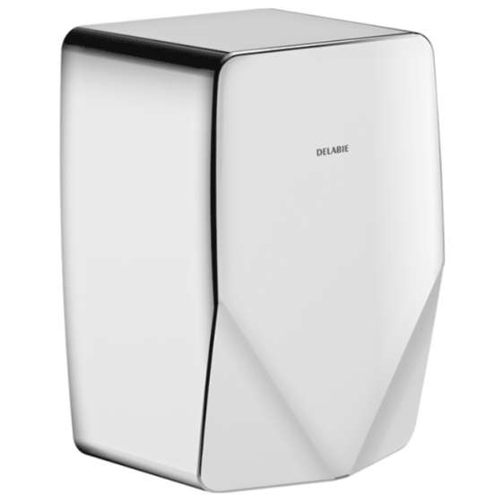 Sèche-mains à air pulsé Delabie Highflow compact poli brillant - 510625P