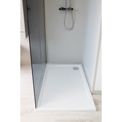 Receveur HESTIA 1200 X 800 mm béton de synthèse Blanc