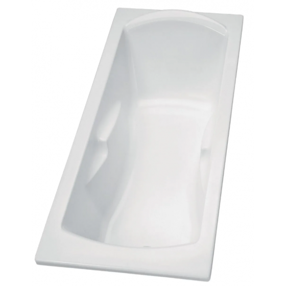 Baignoire rectangulaire Ulysse Porcher blanc à poser ou à encastrer