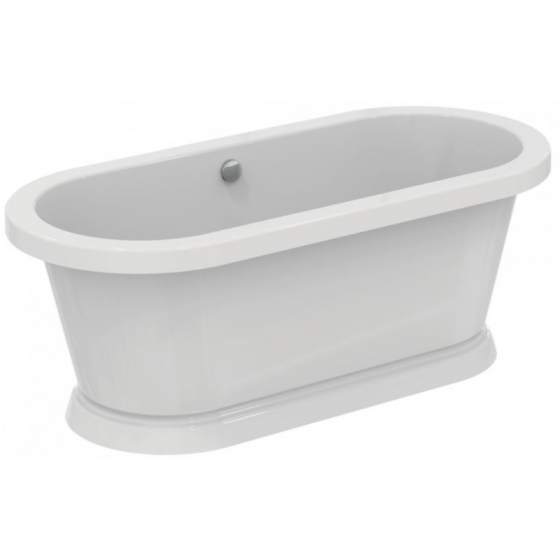 Baignoire îlot Ideal Standard Calla blanc mat 230 litres - T500401