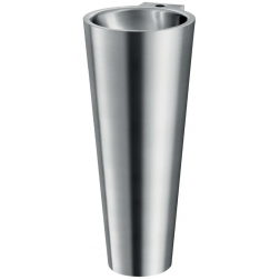 Lavabo colonne en inox Delabie Baila avec trou Ø 35 mm sans trop plein - 121170