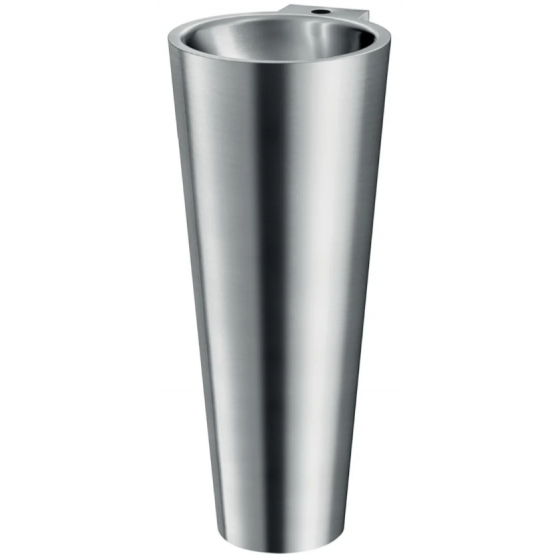 Lavabo colonne en inox Delabie Baila avec trou Ø 35 mm sans trop plein - 121170