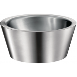 Vasque à poser Delabie en inox Algui Ø 375 mm poli satiné - 120110