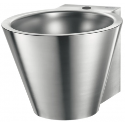 Lavabo suspendu Delabie en inox Baila avec trou Ø 35 sans trop plein - 121180