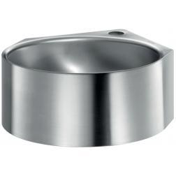 Lave-mains d'angle Delabie en inox Minimal avec trou Ø 35 central - 121550