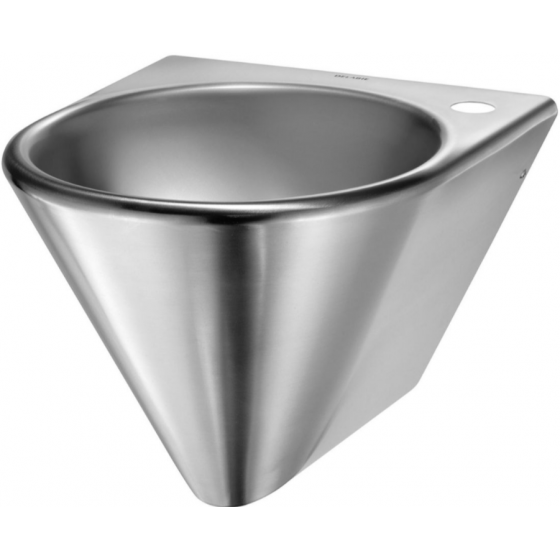 Lave-mains Delabie en inox WC Bob avec trou Ø 35 à droite - 121130