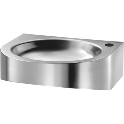 Lave-mains Delabie PMR XS en inox avec trou Ø 35 à droite - 123400