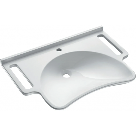 Lavabo suspendu Delabie PMR Mineralcast 785 x 545 x 170 avec trou Ø 35 - 132306