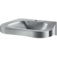 Lavabo suspendu Delabie Fraju PMR en inox avec trou Ø 35 central - 121440