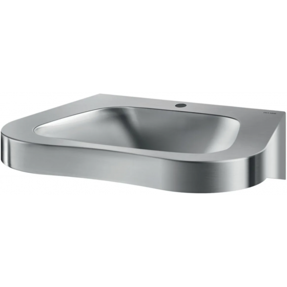 Lavabo suspendu Delabie Fraju PMR en inox avec trou Ø 35 central - 121440