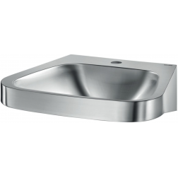 Lavabo suspendu Delabie Fraju en inox avec trou Ø 35 central - 121430