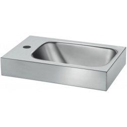 Lave-mains Delabie WC Lando en inox avec trou Ø 35