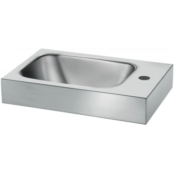 Lave-mains Delabie WC Lando en inox avec trou Ø 35