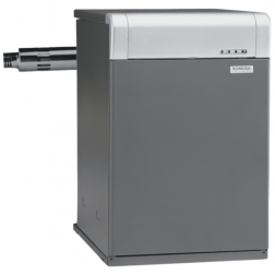 Chaudière fioul Domusa fonte Jaka HFDX sortie cheminée