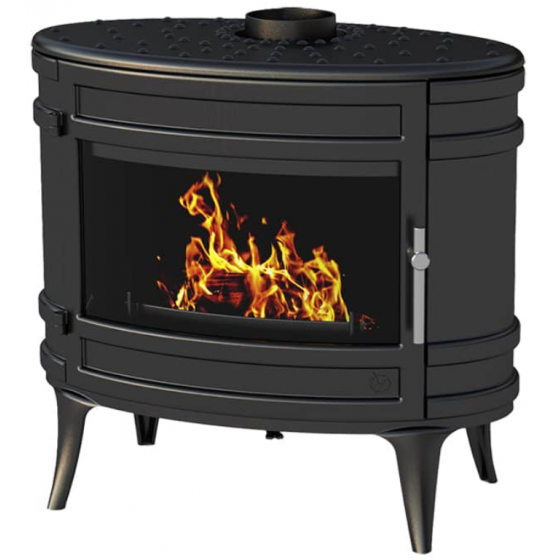 Poêle à bois fonte Mandor 12 kW Invicta - P918064