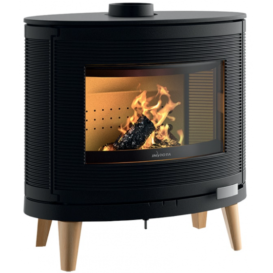 Poêle à bois fonte Kaori Zen 9 kW Invicta - P647849