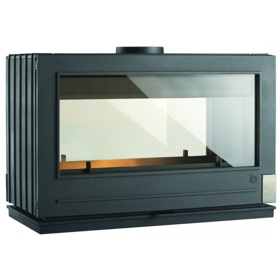 Poêle à bois fonte Aaron à double face 12 kW Invicta - P912904