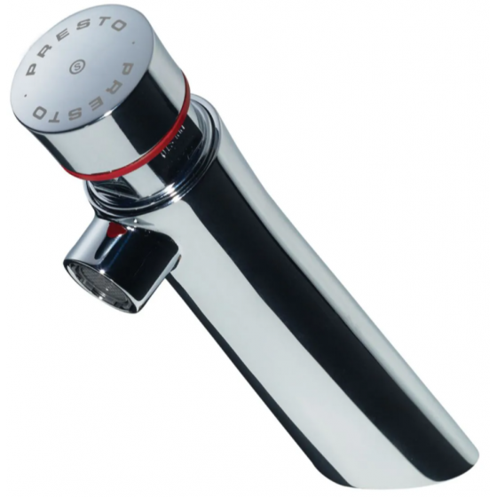 Robinet temporisé Presto Neo 7 secondes sur plage eau froide - 65005