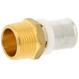 Raccord droit mâle multicouche à sertir à écrou fixe PB Tub