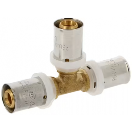 Té égal multicouche à sertir PB Tub