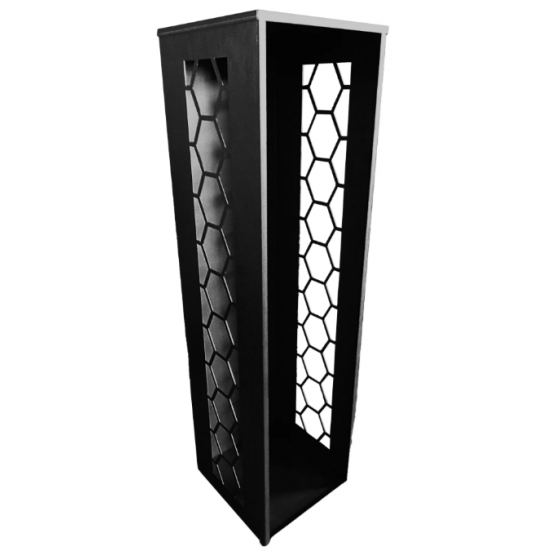 Porte-bûches Zosca Tubest noir 118 x 32 x 34 cm