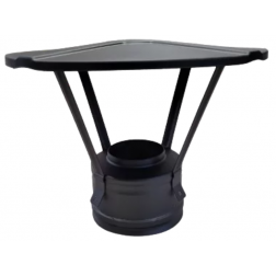 Chapeau chinois Tubest pour double paroi isolé noir mat