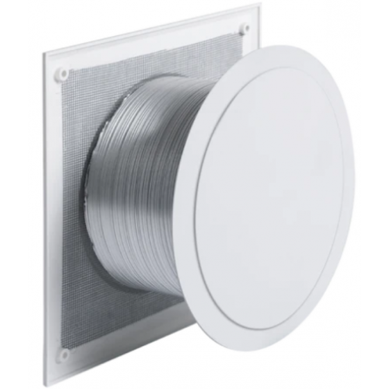 Kit entrée d'air push-pull blanc Joncoux pour poêle Ø 125 mm