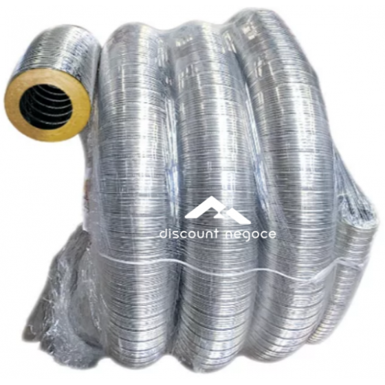 Couronne de 21 mètres de flexible isolé pour tubage cheminée