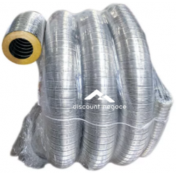 Couronne de 30 mètres de flexible isolé pour tubage cheminée