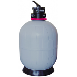 Filtre à sable piscine BWT Poly Pearl vanne top 1" 1/2