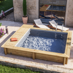 Piscine bois BWT Urbaine 4,20 x 3,50 x 1,33