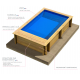 Piscine hors sol bois BWT Pool'n Box Junior 3,70 x 2,40 x 0,76 - 27169218